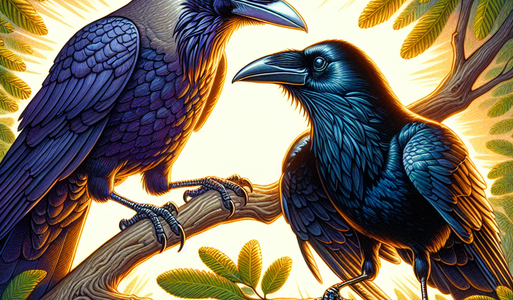 Kruk a wrona – porównanie